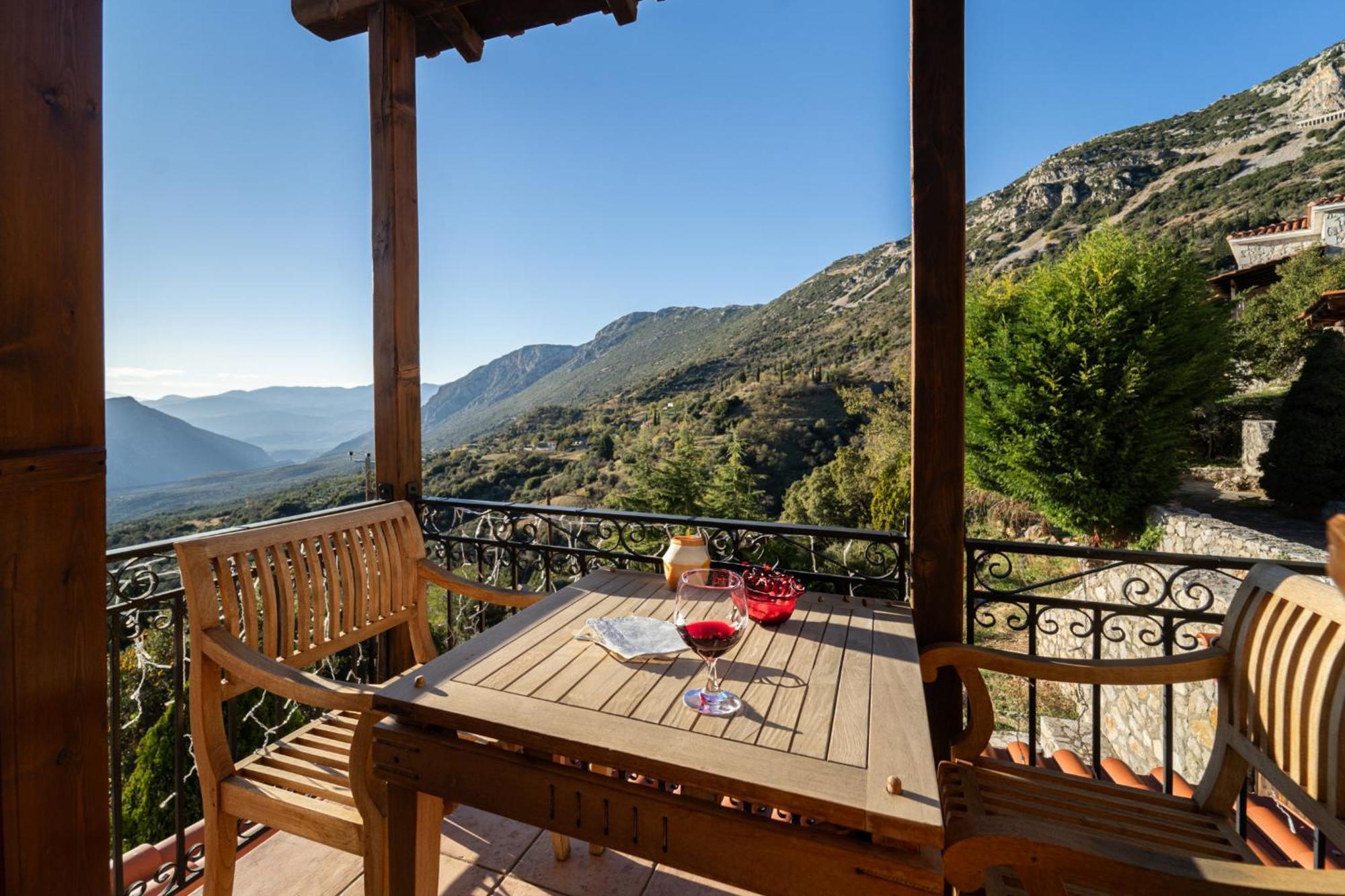 Rock Dandy Deluxe Chalet In Arachova - Delphi, Sauna, Prv Parking, Amazing View Ngoại thất bức ảnh