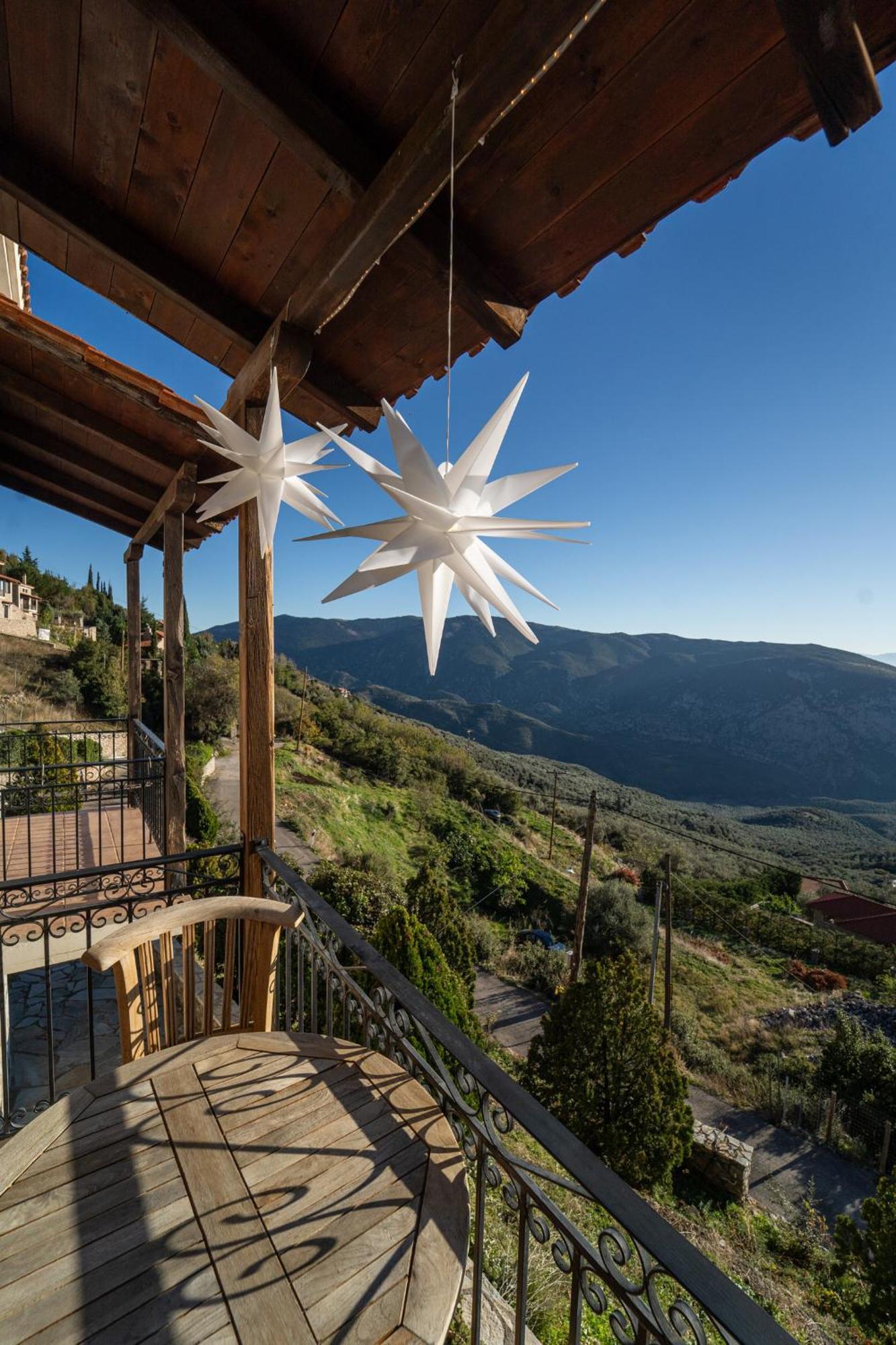 Rock Dandy Deluxe Chalet In Arachova - Delphi, Sauna, Prv Parking, Amazing View Ngoại thất bức ảnh