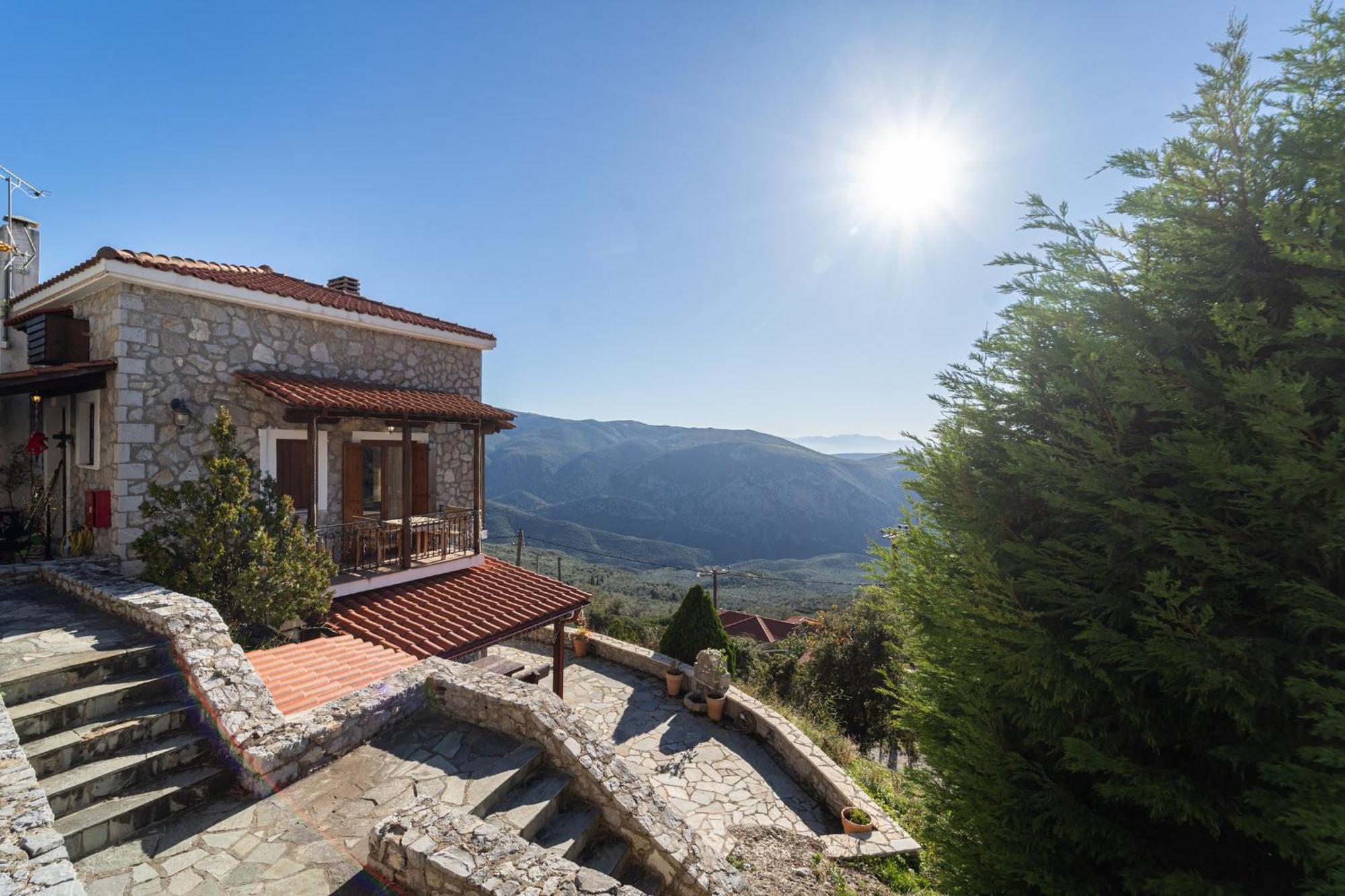 Rock Dandy Deluxe Chalet In Arachova - Delphi, Sauna, Prv Parking, Amazing View Ngoại thất bức ảnh