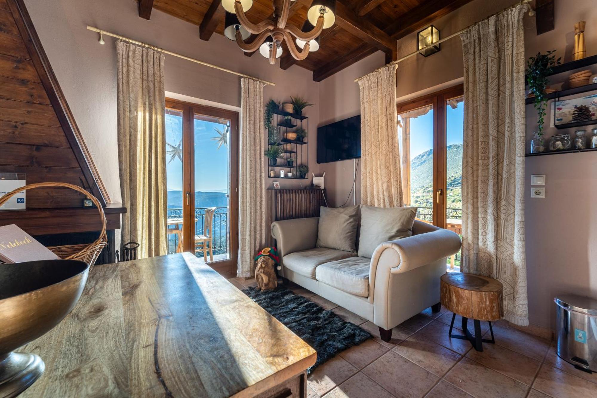 Rock Dandy Deluxe Chalet In Arachova - Delphi, Sauna, Prv Parking, Amazing View Ngoại thất bức ảnh