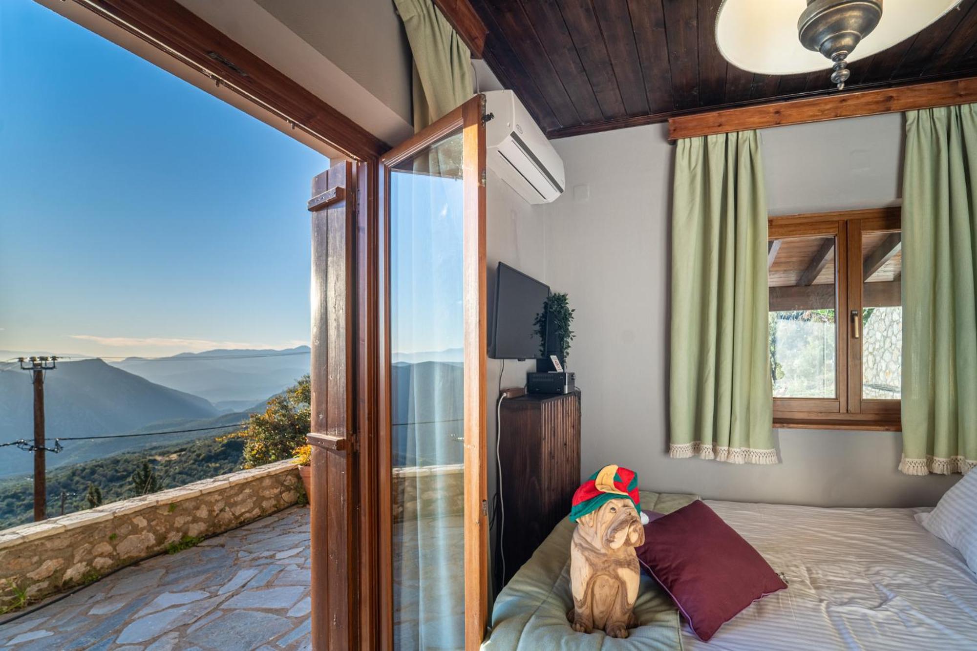 Rock Dandy Deluxe Chalet In Arachova - Delphi, Sauna, Prv Parking, Amazing View Ngoại thất bức ảnh