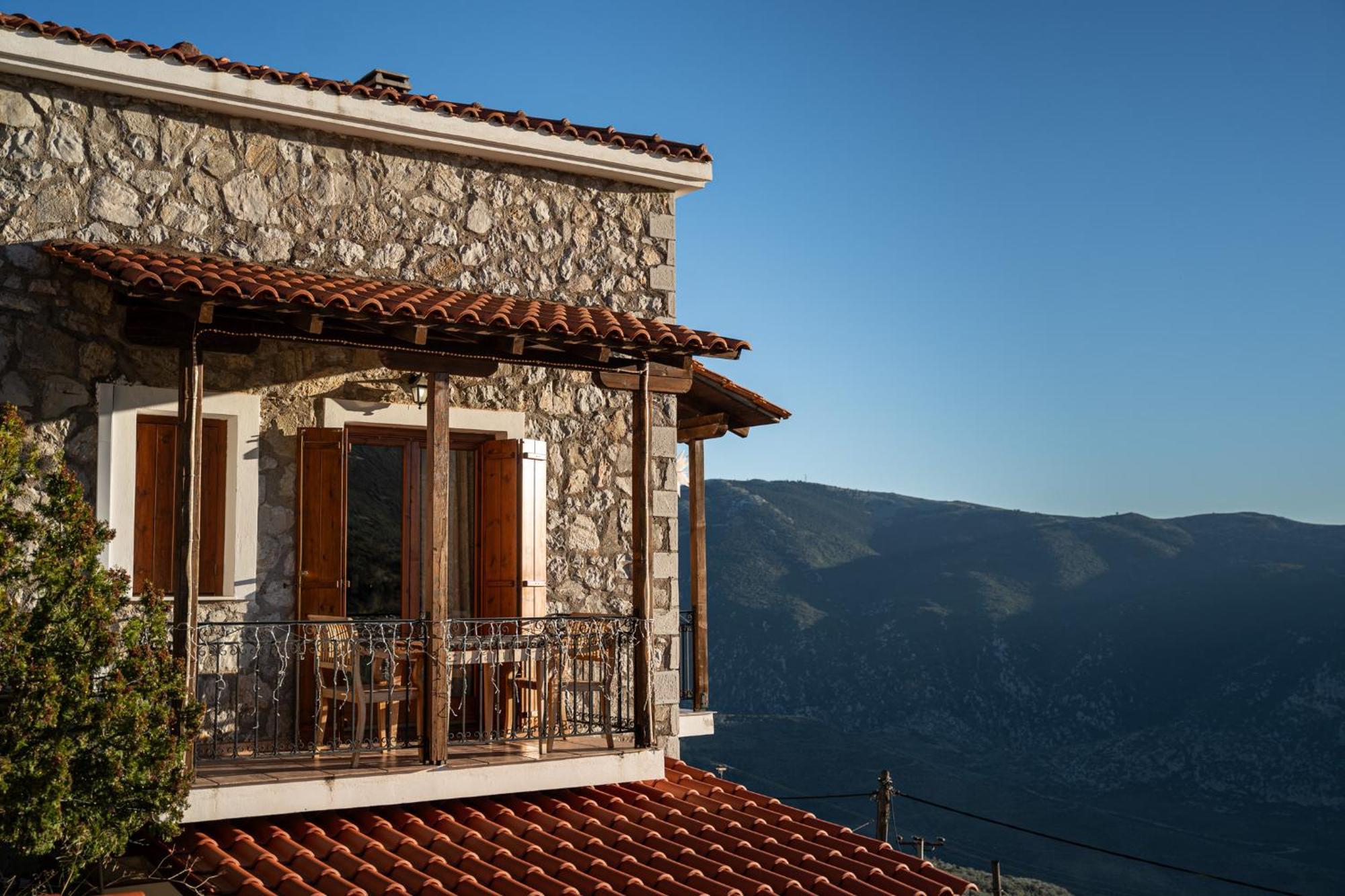 Rock Dandy Deluxe Chalet In Arachova - Delphi, Sauna, Prv Parking, Amazing View Ngoại thất bức ảnh