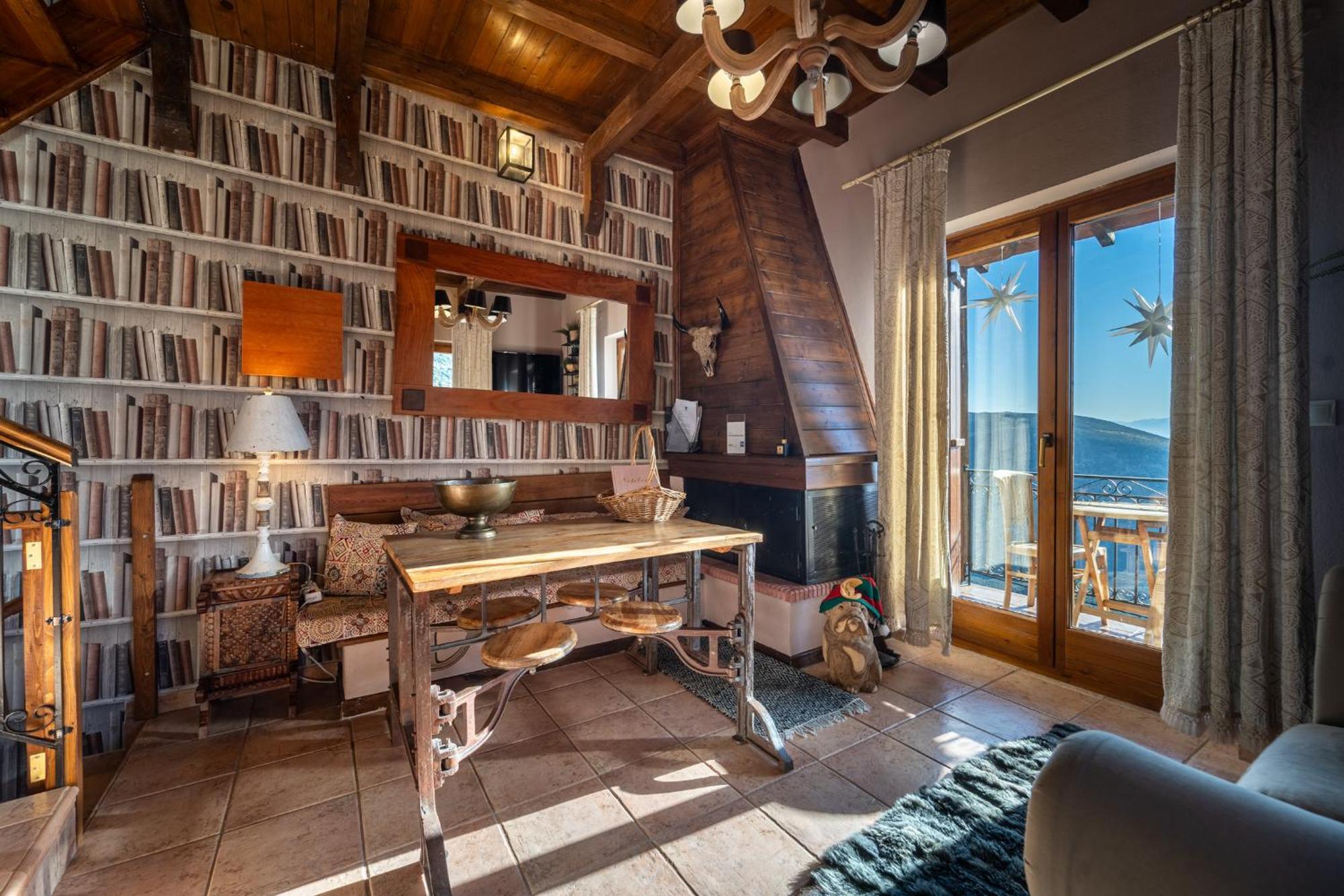Rock Dandy Deluxe Chalet In Arachova - Delphi, Sauna, Prv Parking, Amazing View Ngoại thất bức ảnh