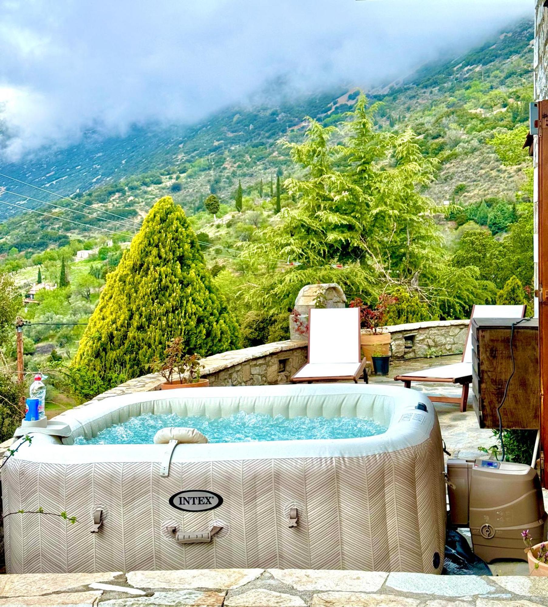 Rock Dandy Deluxe Chalet In Arachova - Delphi, Sauna, Prv Parking, Amazing View Ngoại thất bức ảnh